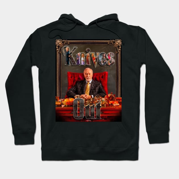 Knives Out Movie Poster Hoodie by vickytoriaq